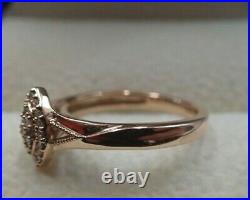 9ct Rose Gold Perfect Fit Diamond Bridal Set Size I 3/4