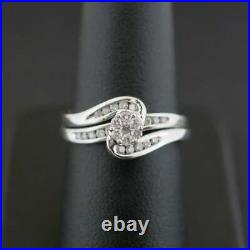 9ct White Gold Diamond 0.33ct Perfect Fit Bridal Set 4.4gms Size L