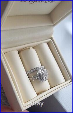 9ct White Gold H Samuel Perfect Fit Bridal Set? Excellent Condition? RRP £999