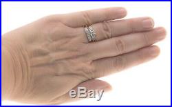 A Perfect Match Vintage 14K Gold Diamond Wedding Set