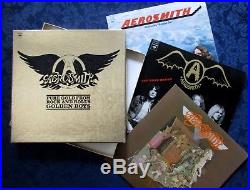 AEROSMITH PURE GOLD FROM ROCK AND ROLL'S GOLDEN BOYS 3 ALBUM BOX SET PROMO LP's