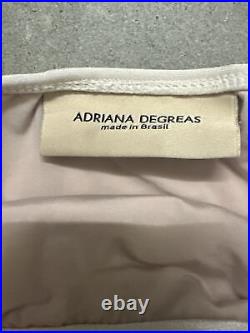 Adriana Degreas White And Gold Bikini Set
