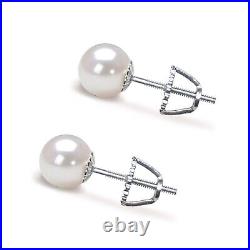 Akoya Pearl Earrings 5-10mm AAA Japanese Akoya Pearl Earring Studs Earrings Sets