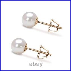 Akoya Pearl Earrings 5-10mm AAA Japanese Akoya Pearl Earring Studs Earrings Sets