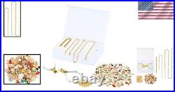 All-in-One Gold Jewelry Set with 100+ Charms Perfect DIY Gift for Women