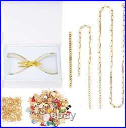 All-in-One Gold Jewelry Set with 100+ Charms Perfect DIY Gift for Women