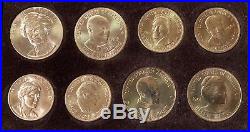 American Arts Gold Medallions Complete Set of 10 1980-84 Total 7.5 oz Pure Gold