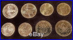American Arts Gold Medallions Complete Set of 10 1980-84 Total 7.5 oz Pure Gold
