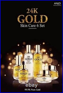 Anjo 24K Gold Prime Ampoule Special Set 8pcs Set 99.9% Pure Gold K-Beauty