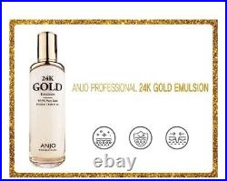 Anjo 24K Gold Prime Ampoule Special Set 8pcs Set 99.9% Pure Gold K-Beauty