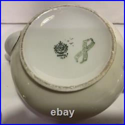 Ant Tea Set Bavarian Handpainted Signed Floral Gold Porcelain Four Piece Perfect