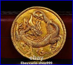 Antique Pure Silver 24K Gold Dragon Tiger Xuanwu Zhuque Seal Stamp Signet Set