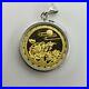 Asian Chinese 999 Gold Bullion Coin Pendant Sterling Setting China Pure Fine 24K