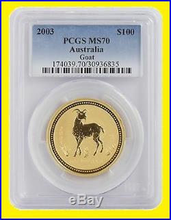 Australia Gold 02 03 06 Lunar 3 Coins Set 3 Oz Pure Gold Pcgs Ms 70 Low Pop