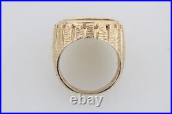 Authentic Pure 1910 $2.50 Indian Gold Coin Set in 14k Gold Ring Size 8