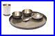 Ayurveda Pure Kansa Bronze Dinner Platinum Solid Dinnerware Thali Set (Gold)