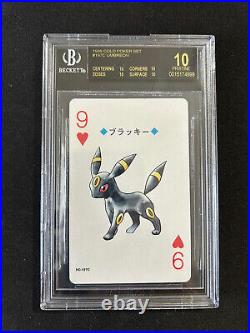 BGS 10 Pristine BLACK Label Perfect Umbreon, 1999 Gold Poker Set