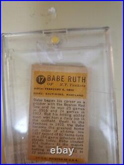 Babe ruth 1963 bowman gold Near Perfect