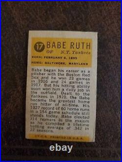 Babe ruth 1963 bowman gold Near Perfect