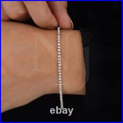 Baguette Cut Bar Set Moissanite Tennis Bracelet Perfect Gift For Anniversary