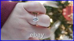 Beautiful two carat moissanite ring set in 14k rose gold perfect condition