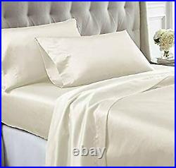Bedify Bedding 100% Pure Silk Satin Sheet Set 7pcs, Silk Fitted Sheet 15''