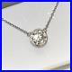 Bezel Set Moissanite Round Solitaire Necklace 925 Silver or 14k Gold