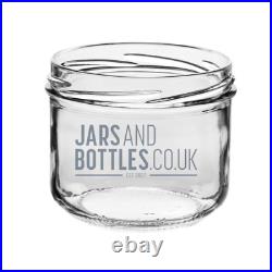 Bulk Set of 260ml Verrine jam jars perfect for pate, hummus, olives (Inc Caps)