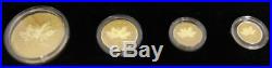 Canada 2013 Pure Gold Maple Leaf 4 Coin Fractional Set MINTAGE 600