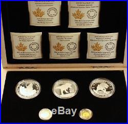Canada 2014 &15 $20 pure silver & Gold Prehistoric Animals set of 5. 342