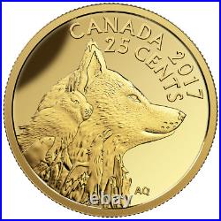 Canada 2016-2017 25 Cent Pure Gold 4 Coin Set Predator VS Prey Hare & Fox