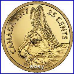 Canada 2016-2017 25 Cent Pure Gold 4 Coin Set Predator VS Prey Hare & Fox