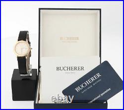 Carl F. Bucherer Ladys 18K Solid Yellow Gold Full Set' Perfect Condition