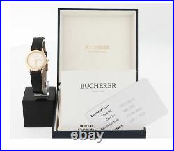 Carl F. Bucherer Ladys 18K Solid Yellow Gold Full Set' Perfect Condition