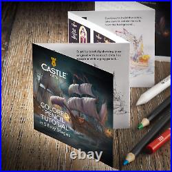 Castle Art Supplies 120 Coloured Pencils Zip-Up Set perfect for all artists. And