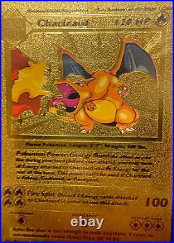 Charizard PERFECT CONDITION! Gold Foil Pokemon Card NINTENDO 1995 1999 Mint