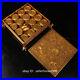 Chinese Folk Pure Copper Gold Gild Carved Foo Dog Lion chess and Box Set
