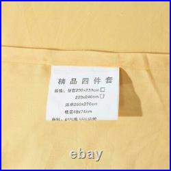 Chinese bedding set 4pcs Upscale Silk Jacquard pure cotton Duvet Cover sheets
