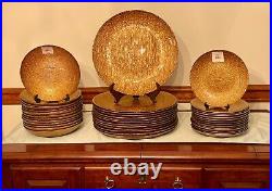 Cindy Crawford Dinnerware Sets in Amber Gold Perfect for the Holidays