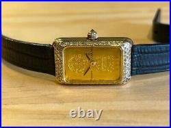 Corum 5gr Pure Gold Ingot with Diamonds Lady Size Quartz