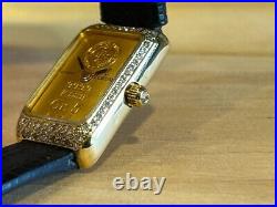 Corum 5gr Pure Gold Ingot with Diamonds Lady Size Quartz