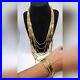 D'Orlan (Boucher) Gold Layer Necklace Bracelet Set Vintage Perfect Condition
