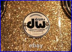 DW Collector's Series Pure Maple 5-pieces Gold Glass withGold hardware Drum Set