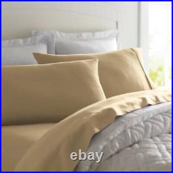 Deluxe Ultra Soft 300 Thread Count 100% Pure Cotton Solid Bed Sheet Set