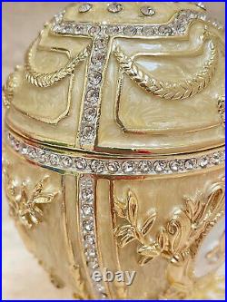 Designer Faberge Eggs Imperial Royal & Bracelet Diamond Pure Gold Dec HANDMADE