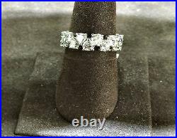 Diamond Pear Shape Set Alternating Up And Down Style All The Way Around 18 K