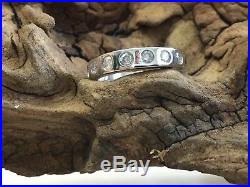 Diamond half eternity ring. 9ct white gold eternity set with 7 perfect diamonds