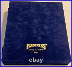 Disney Fantasia Golden Anniversary 7 Coin Set Silver 22Kt Gold COA