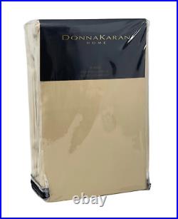 Donna Karan KING 3PC Silk Indulgence Designer Duvet Cover Set Gold Dust $570 NEW