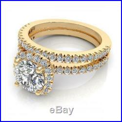 EXCLUSIVE 1.20CT Natural DIAMONDS I/SI1 Bridal Set PURE 14KT Yellow Gold 4855.00